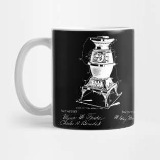 Canon Stove Vintage Patent Hand Drawing Mug